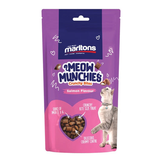 Marltons Meow Munchies Salmon Cruncy Bites 50g
