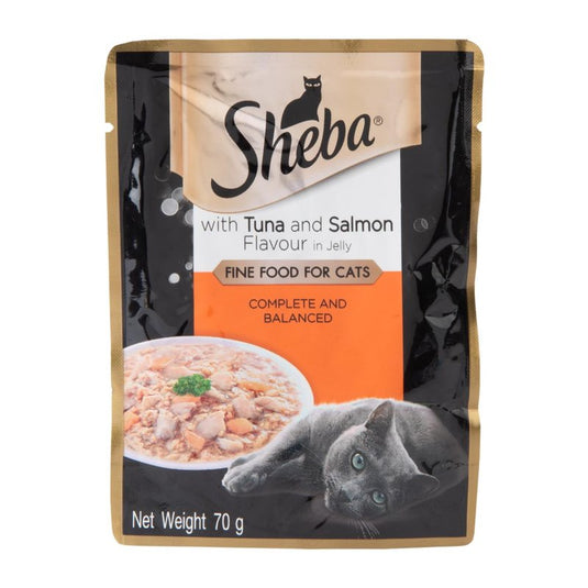 Sheba with Tuna and Salmon Flavour in Jelly