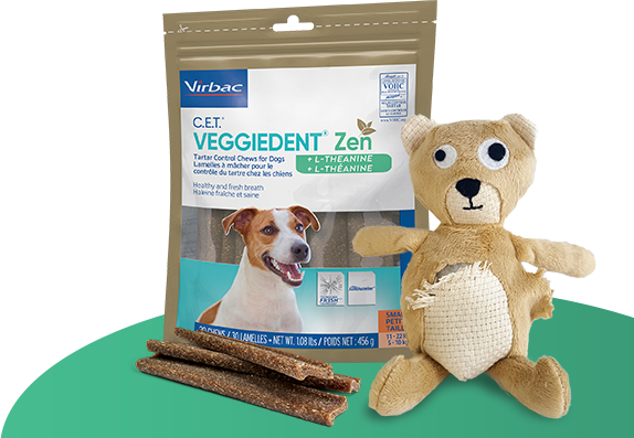 Cet Veggiedent Zen Veggie Dent Virbac VeggieDent Zen Dog Treats-XS
