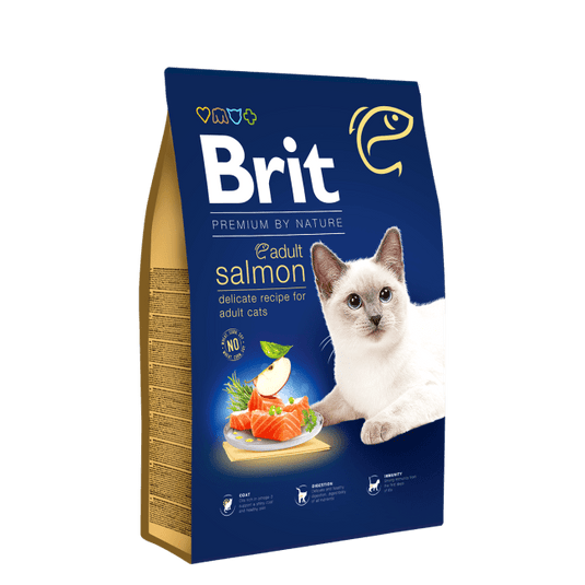 Brit Premium Adult Cat Salmon Dry Food