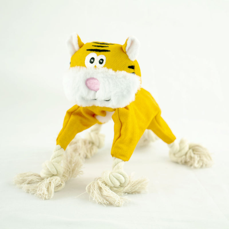 Load image into Gallery viewer, Zugo Plush Dog Toy - Tiger
