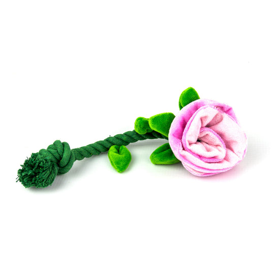Zugo Snuggle Bites Plush Rose Dog Toy