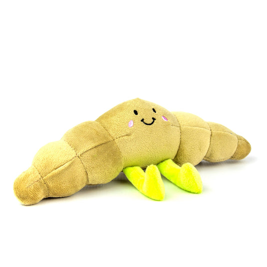 Zugo Snuggle Bites Plush Croissant Dog Toy