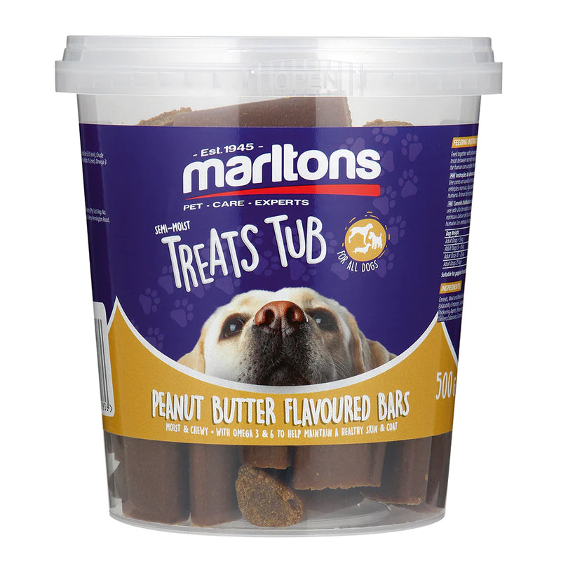 Load image into Gallery viewer, Marltons Semi-Moist Dog Treats - 500g Tub
