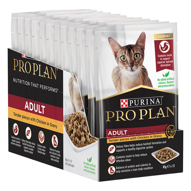Load image into Gallery viewer, Purina Pro Plan Adult Chicken in Gravy Wet Cat Food

