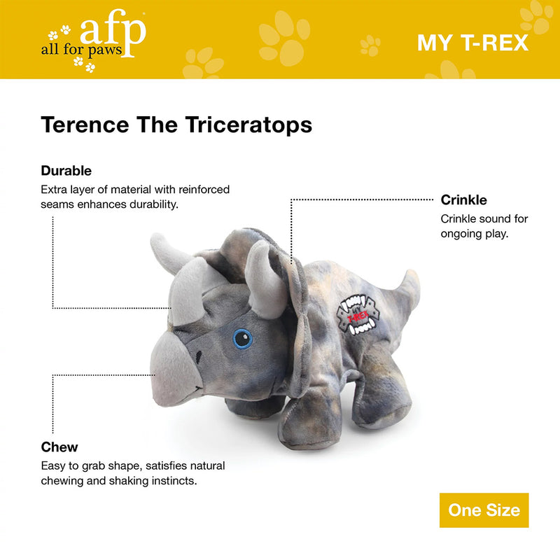 Load image into Gallery viewer, All for Paws Terence the Triceratops
