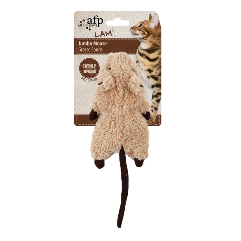 Load image into Gallery viewer, All For Paws Lambswool Jumbo Crinkle Catnip Rodent Cat Toy
