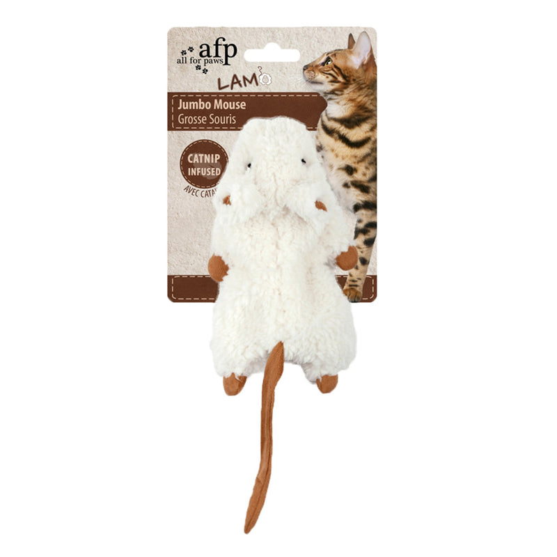Load image into Gallery viewer, All For Paws Lambswool Jumbo Crinkle Catnip Rodent Cat Toy
