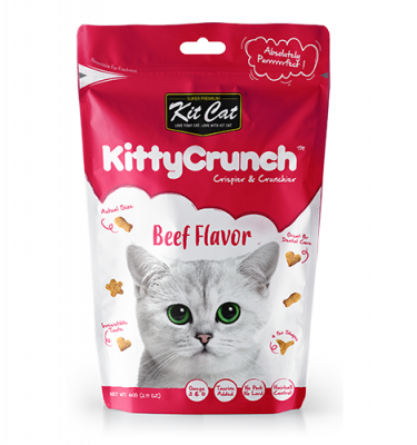 Load image into Gallery viewer, Kit Cat Kitty Crunch Cat Treats 60g
