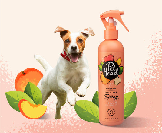 Pet Head Quick Fix Dry Clean Peach Spray