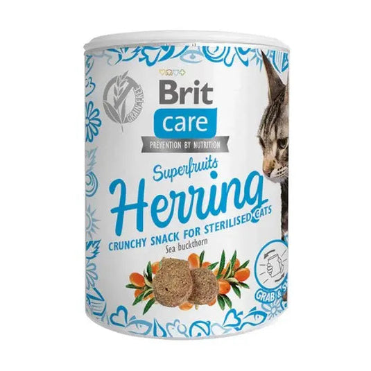 Brit Care Adult Superfruits Herring Snack for Sterilised Cats
