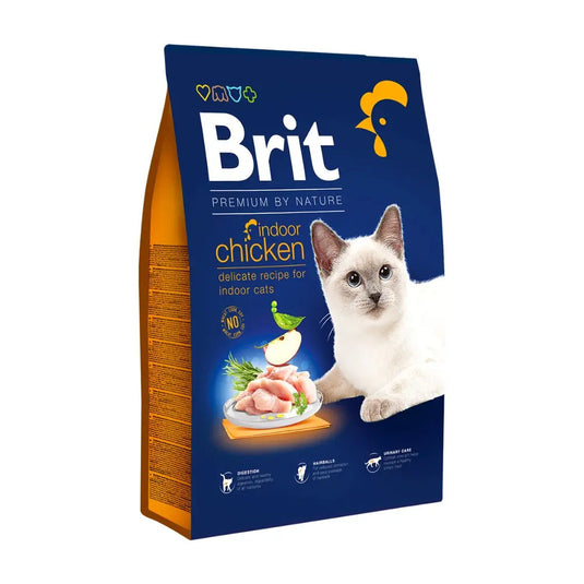 Brit Premium Adult Indoor Cat Chicken Dry Food