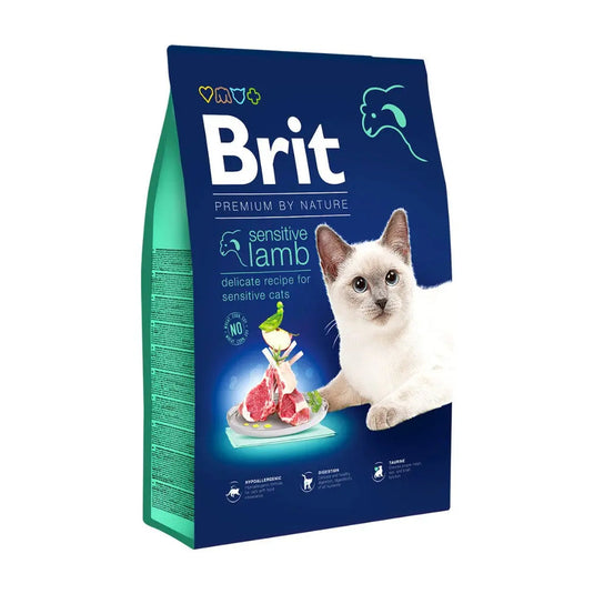 Brit Premium Sensitive Adult Cat Lamb Dry Food