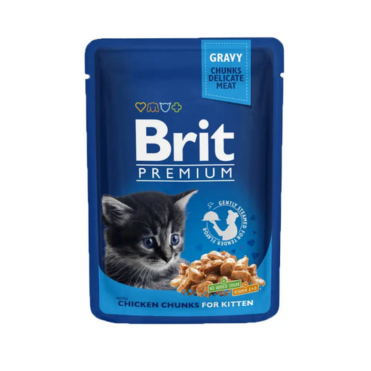 Brit Premium Kitten Chicken in Gravy Wet Cat Food