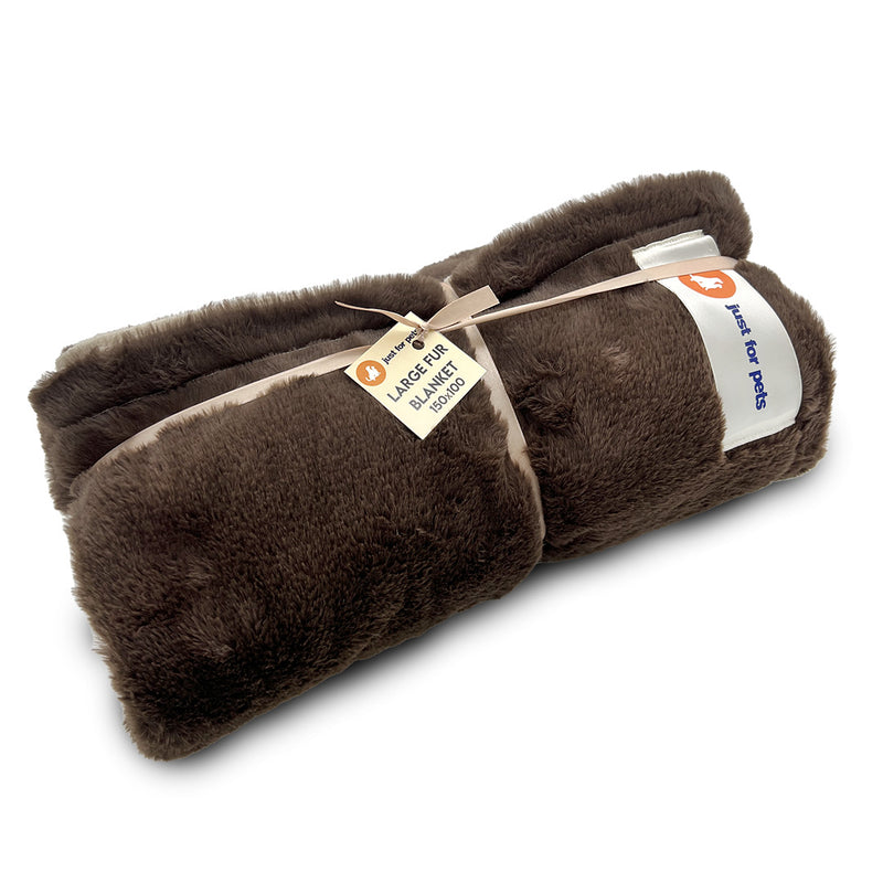 Load image into Gallery viewer, Luxury Fur Pet Blankets: Brown
