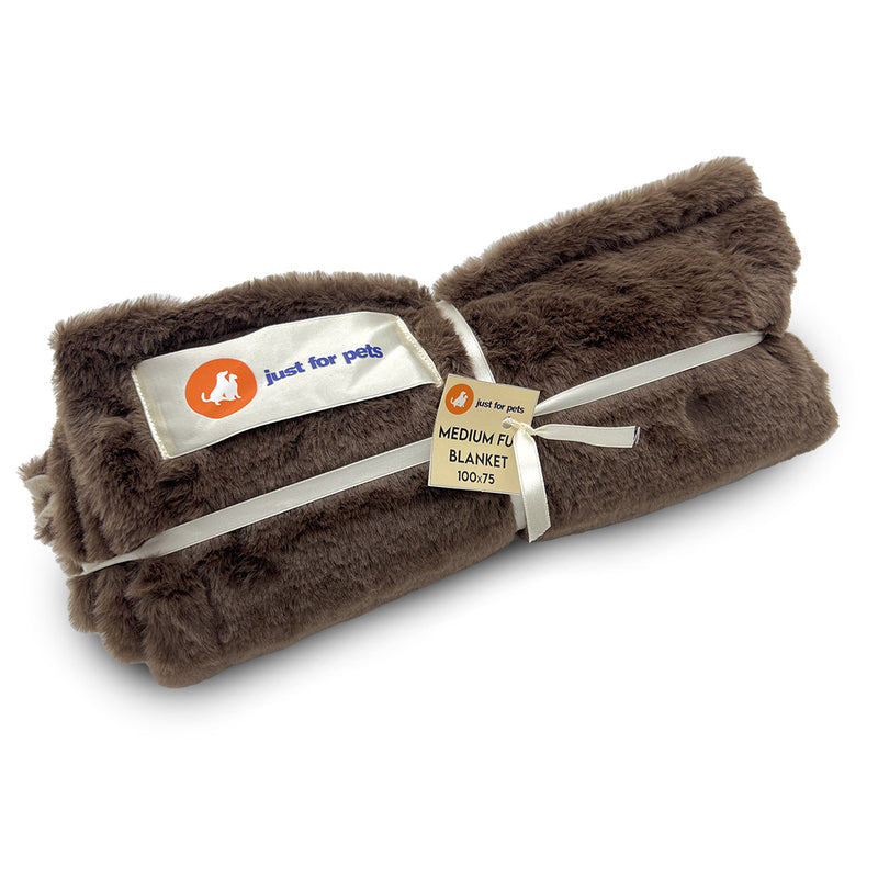 Load image into Gallery viewer, Luxury Fur Pet Blankets: Brown
