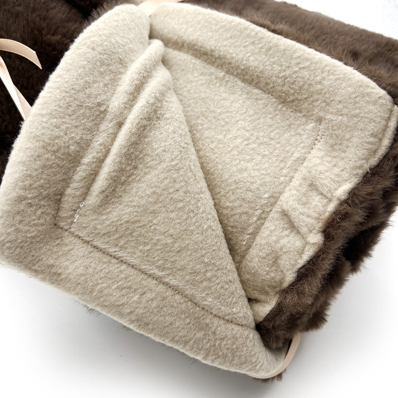Load image into Gallery viewer, Luxury Fur Pet Blankets: Brown
