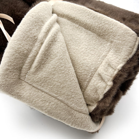 Luxury Fur Pet Blankets: Brown