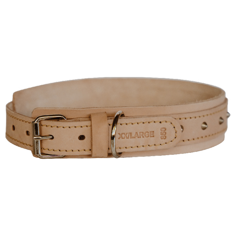 Load image into Gallery viewer, Huntlea Impala Bulldog Studded Leather Collar
