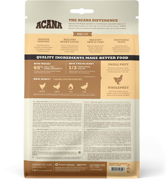 Acana Adult Cat Homestead Harvest