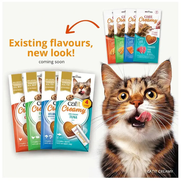 Load image into Gallery viewer, Catit Creamy Cat Treats - 4 Pack
