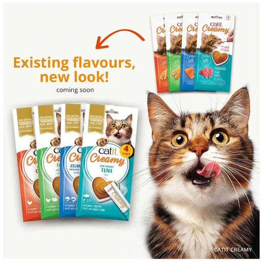 Catit Creamy Cat Treats - 4 Pack