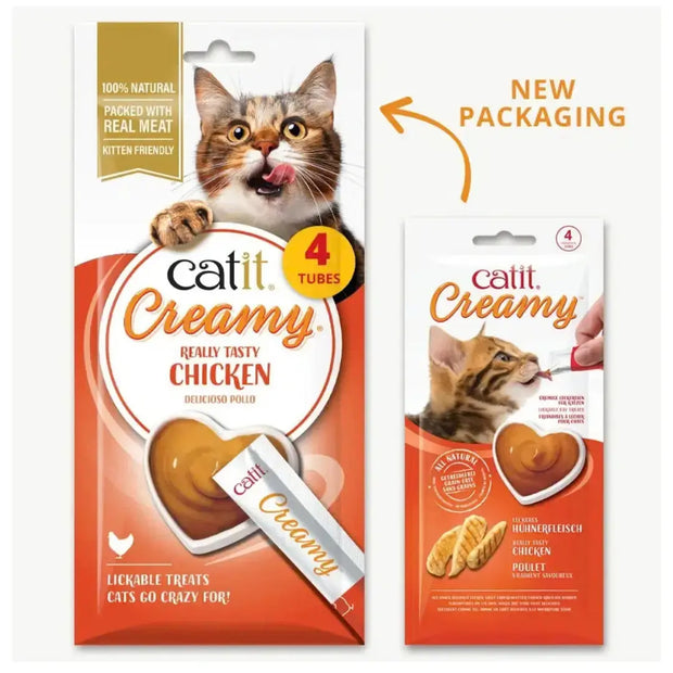 Load image into Gallery viewer, Catit Creamy Cat Treats - 4 Pack
