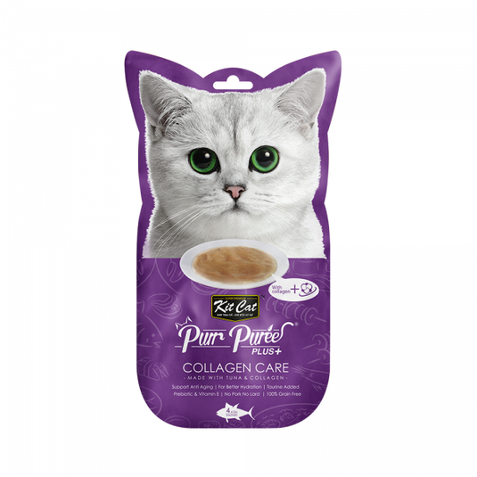 Kit Cat Purr Puree Plus Collagen Care Tuna (4 x 15G)