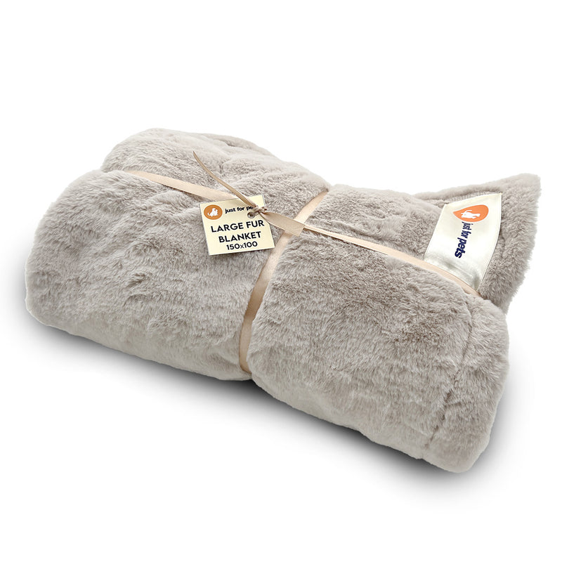 Load image into Gallery viewer, Luxury Fur Pet Blankets: Cream
