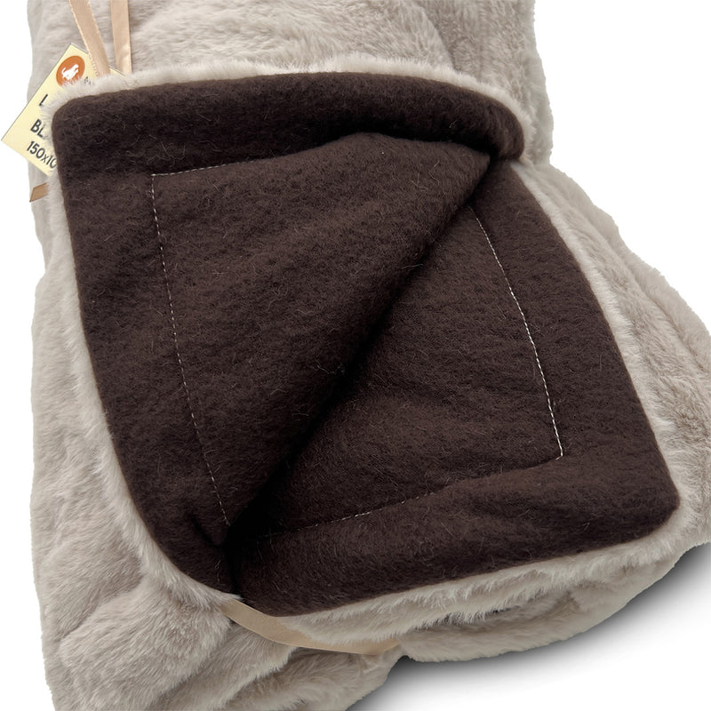 Load image into Gallery viewer, Luxury Fur Pet Blankets: Cream
