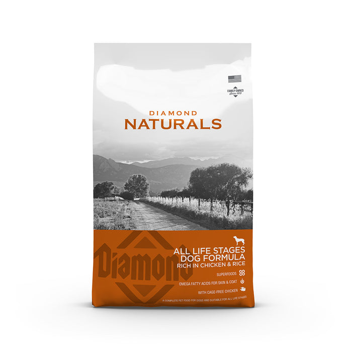 Diamond Naturals All Life Stages Dog Formula: Rich in Chicken & Rice