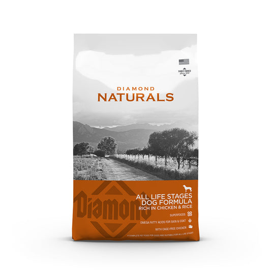 Diamond Naturals All Life Stages Dog Formula: Rich in Chicken & Rice
