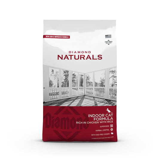 Diamond Naturals Indoor Cat Formula: Rich in Chicken With Rice