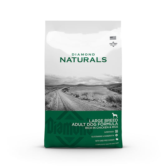 Diamond Naturals Large Breed Adult Dog Formula: Rich in Chicken & Rice