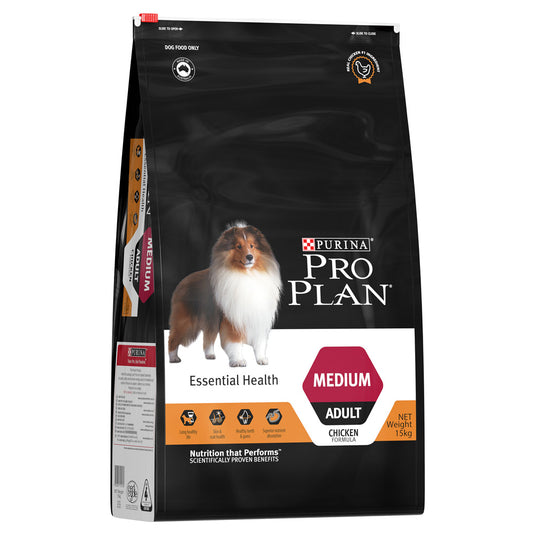 Purina Pro Plan Adult Essential Health Medium Breed Dry Dog Food