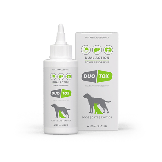 Duo Tox Dual Action Toxin Absorbent Liquid  for Dogs Cats and Exotics