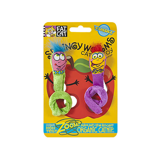 FAT CAT Classic Springy Worms Cat Toy