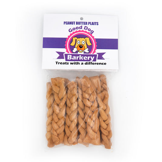 Good Dog Barkery Peanut Butter Plaits