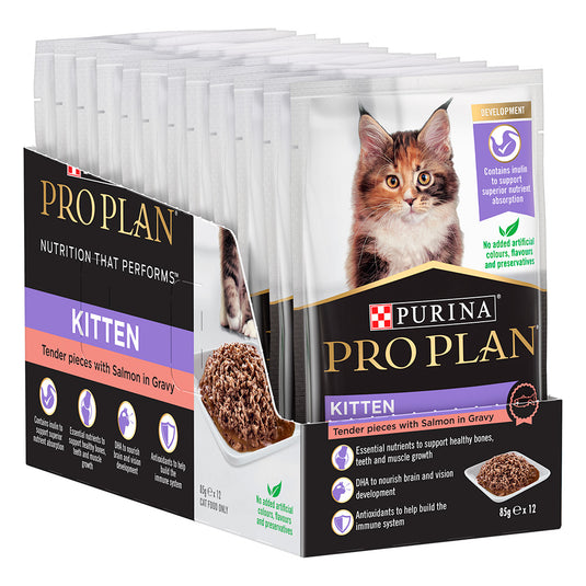 Purina Pro Plan Kitten Salmon in Gravy Wet Cat Food