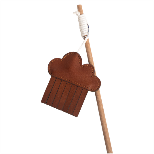 Huntlea Dangler Cat Toy Leather Rain Cloud