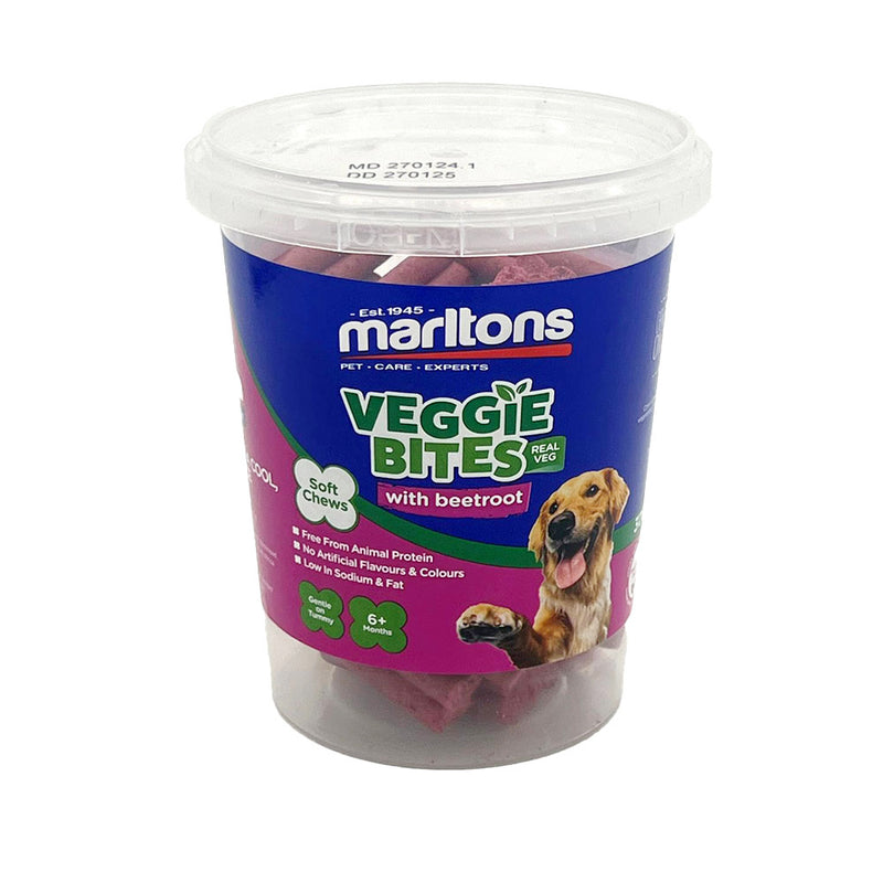 Load image into Gallery viewer, Marltons Veggie Bites Dog Treats - 300g Tub
