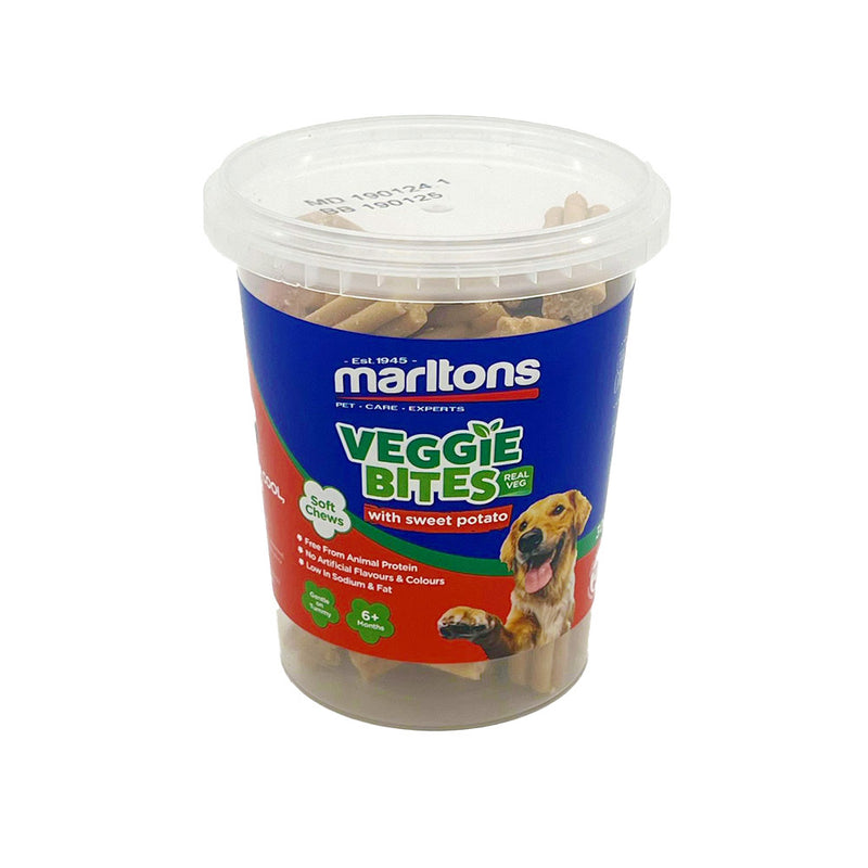 Load image into Gallery viewer, Marltons Veggie Bites Dog Treats - 300g Tub
