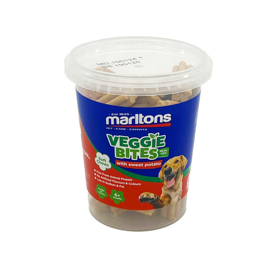 Marltons Veggie Bites Dog Treats - 300g Tub