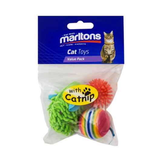 Marltons Cat Nip Value Pack of 3 Cat Toys