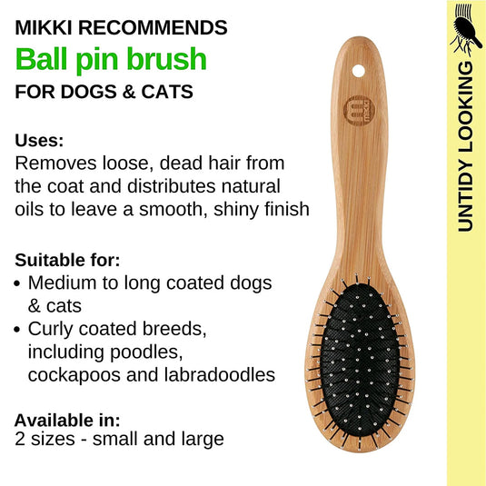 Mikki Bamboo Ball Pin Brush