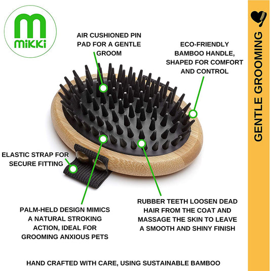 Mikki Bamboo Palm Brush-Moulting Massage