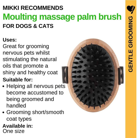 Mikki Bamboo Palm Brush-Moulting Massage