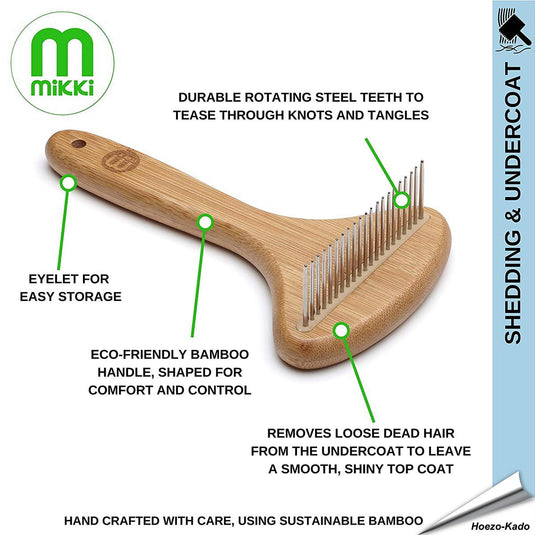 Mikki Bamboo Anti-Tangle Rake