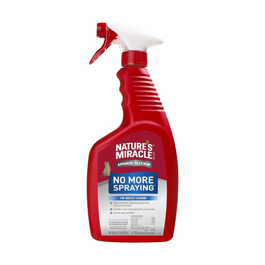 Nature's Miracle Advanced Cat No More Spraying Stain and Odor Remover Spray with Repellent 709ml