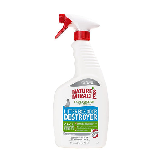 Nature's Miracle Cat LItter Box Odor Destroyer Spray 709ml